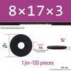 Thickened Black Flat Washer: Enhanced Round Metal Spacer for Home Use