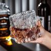 Black Ice Luxury Hammered Pattern Whiskey Glass - High Appearance Creative KTV Wine Glass