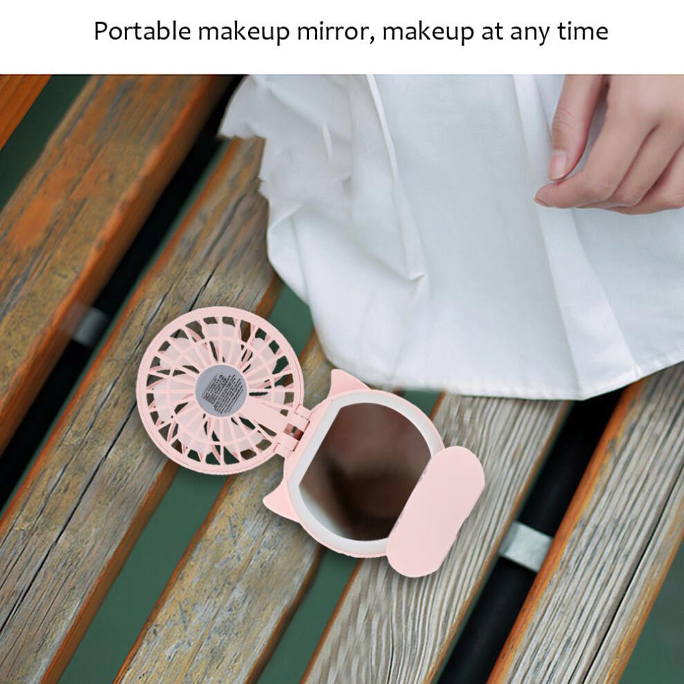 Handheld Fan with3-in-1Multi-Functional Design, Portable Mini Desk Fan, 3Levels of Wind Speed, Rechargeable Battery Operated, Ultra Low Noise for