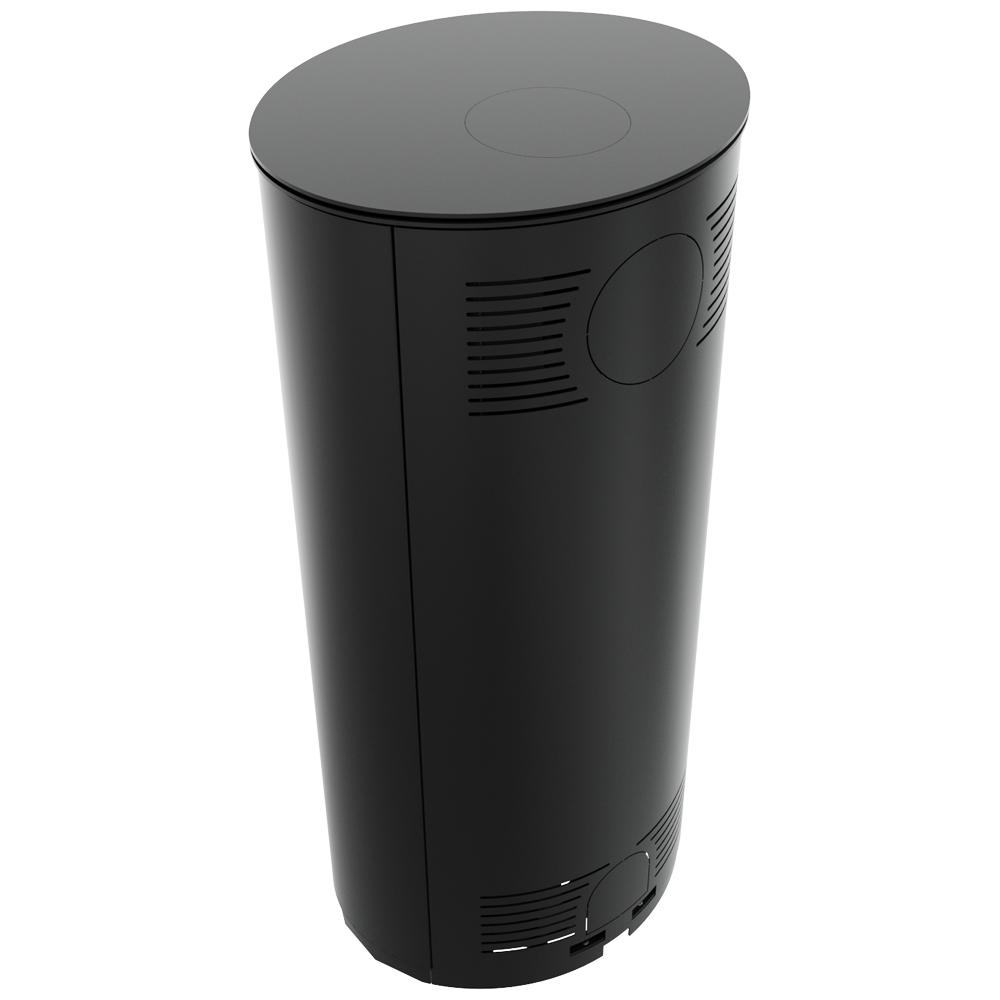 Wood Burning Steel Stove KRATKI RUNA Ø 150 8 kW Black Thermotec