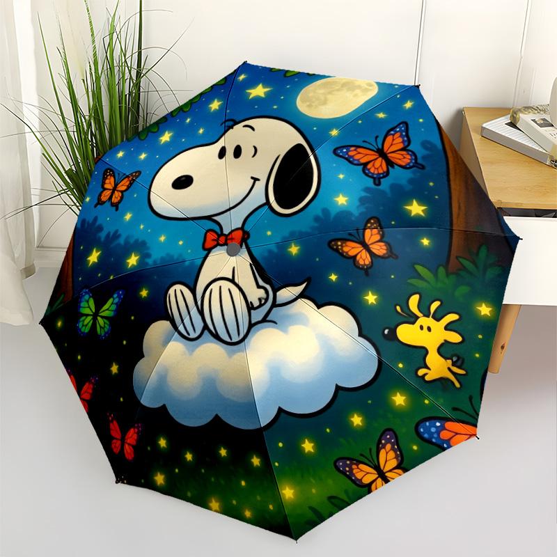 Snoopy Puzzle Adventure Automatic Umbrella Compact & Durable 8-Rib Design Compact Design for Women/Men Fashionable Gift for Festivals