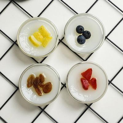 1pcs Glass Dessert Rice Pudding Bowls Glass Bowls Pudding Containers Bowl Of Pudding Jelly Puddin Horseshoe Cake Glass Bowl