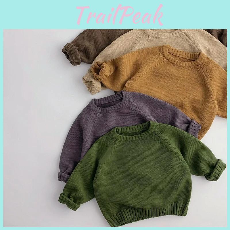 Kids Clothes Winter Kids Autumn Sweaters Boys Girls Knit Pullover Solid Girls Thick Sweater Kids Knit Wear