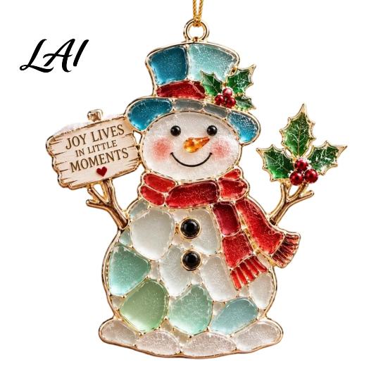 Memorial Ornaments for Christmas Handmade Sea Glass Ornament Mosaic Angel/Heart/Red Bird/Tree Hanging Coastal Tree Decoration with Sentimental Text,