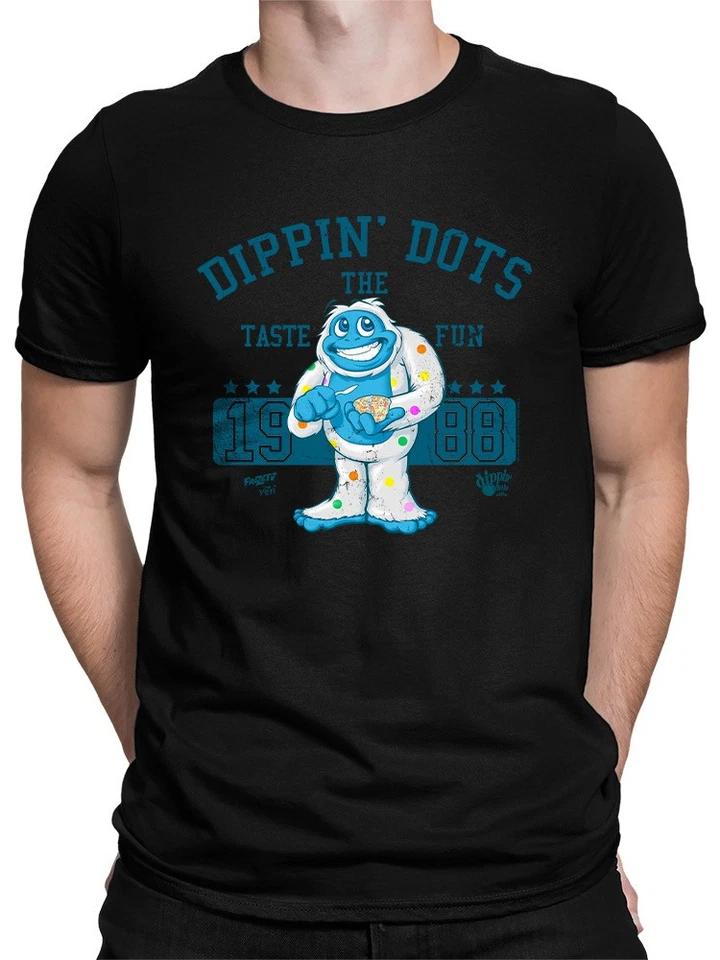 

Taste the Fun Frozeti Dippin Dots Retro Yeti Graphic Men s T-shirt 4XL