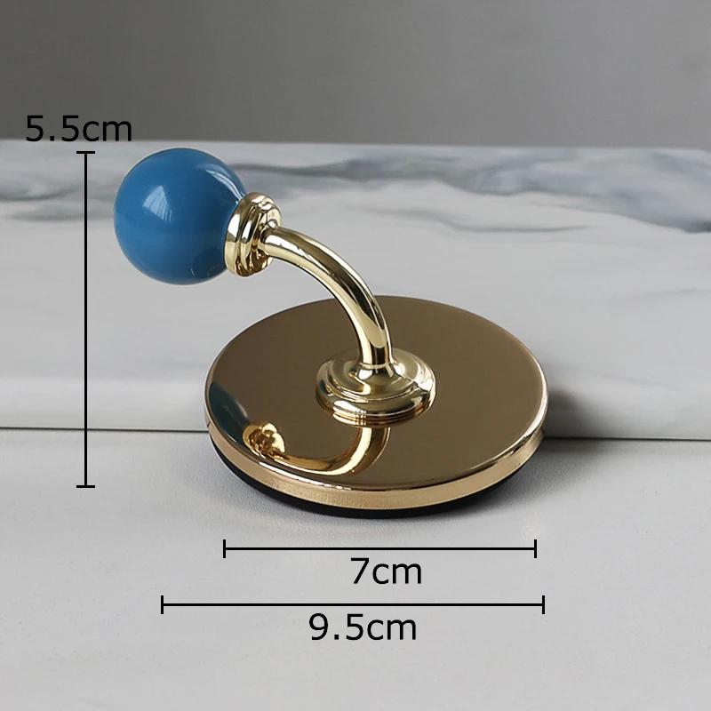 Golden Bending Hook Clothing Hat Hooks Wall-mounted Storage Hanging Hooks Colorful Wall Storage Holder Decorative Shelves