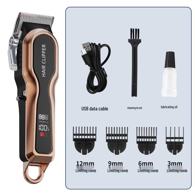 All-Metal Professional Electric Hair Clipper & Trimmer Set