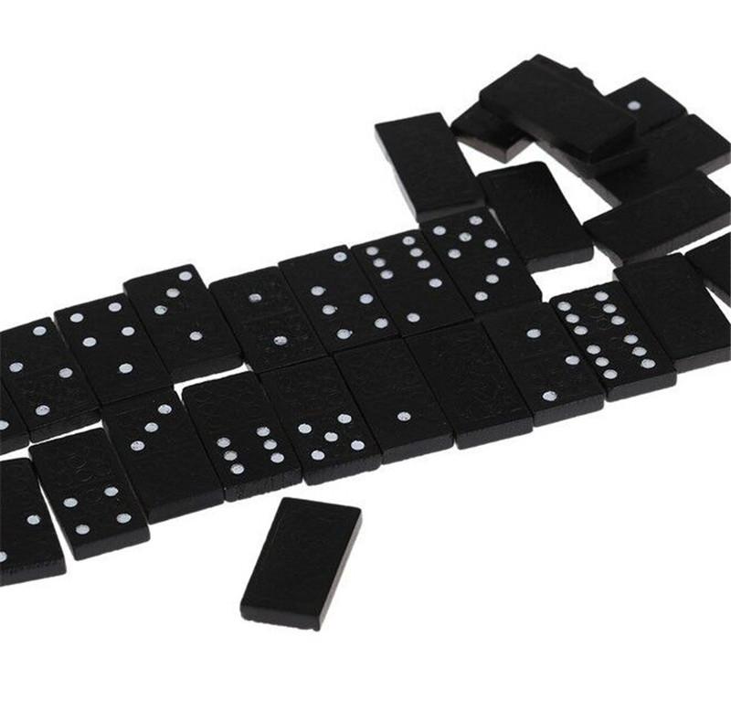 Domino with Wood Storage Box- Very Suitable for Family Game Nights Domino Board Games With Instructions Educational Toy for Kids