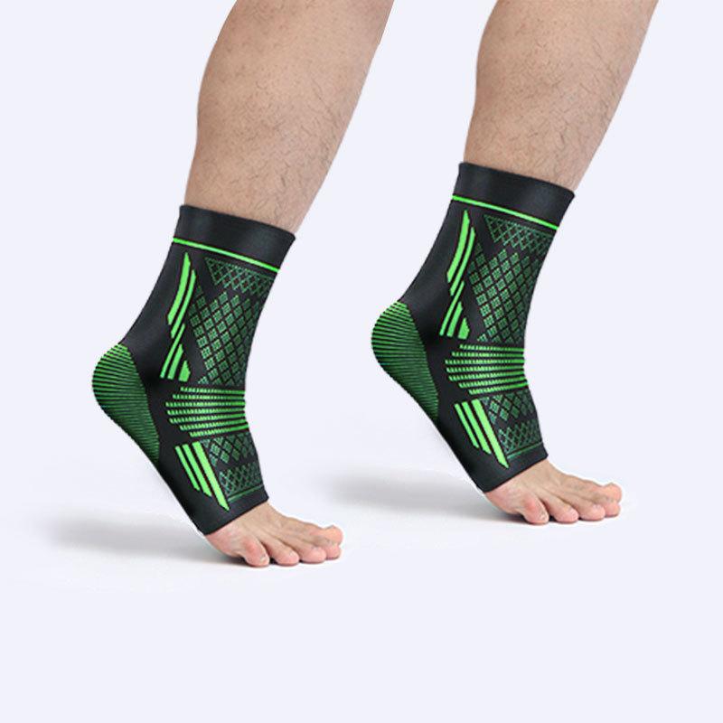 2Pc Sports Ankle Protector Anti-Sprain Ankle Protector Foot Ankle Protector Nylon Knitted High-Elastic Breathable Pressurized