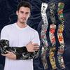 1Pc Arm Covers Flower Cooling Arm Tattoo Sleeve Uv Protection Cycling Gloves Unisex Sunscreen Sleeve Sunscreen Arm Warmers