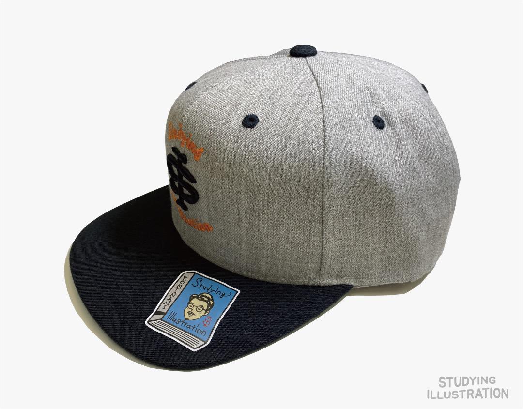 

[USED] Studying illustration cap, heather gray x black