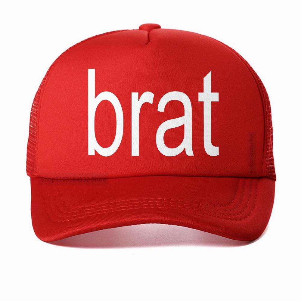 

Charli Xcx with Special Guest Shygirl hat Brat Album Vintage baseball cap UnisexWomen Aesthetic Streetwear Mesh breathable hats Adjustable