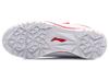 Li Ning YOUNG Slip Resistant Cushioning Abrasion Resistant Low Top Kids' Soccer Shoes Red White Teenagers YKGQ006-7