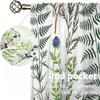 2Pcs Rod Pocket Curtain Light Block Privacy Drape Living Bedroom Fresh Herb Plant Painting Print Window Curtain For Home Deco