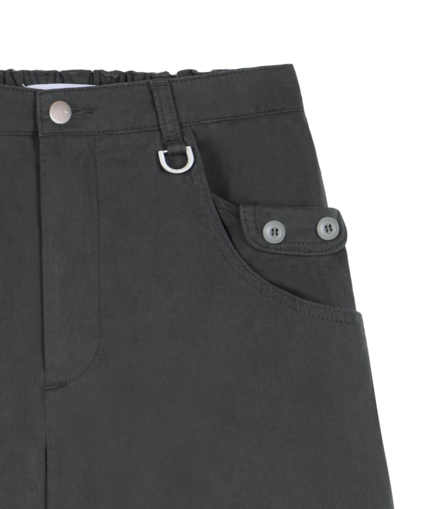 ROCKCAKE Draw Pocket Work Pants - Charcoal