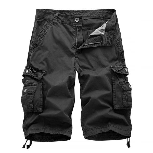 Neue Sommer Tragen Europäische Und Amerikanische Lose Beiläufige Werkzeug Shorts männer Große Multi Tasche Einfarbig Shorts männer