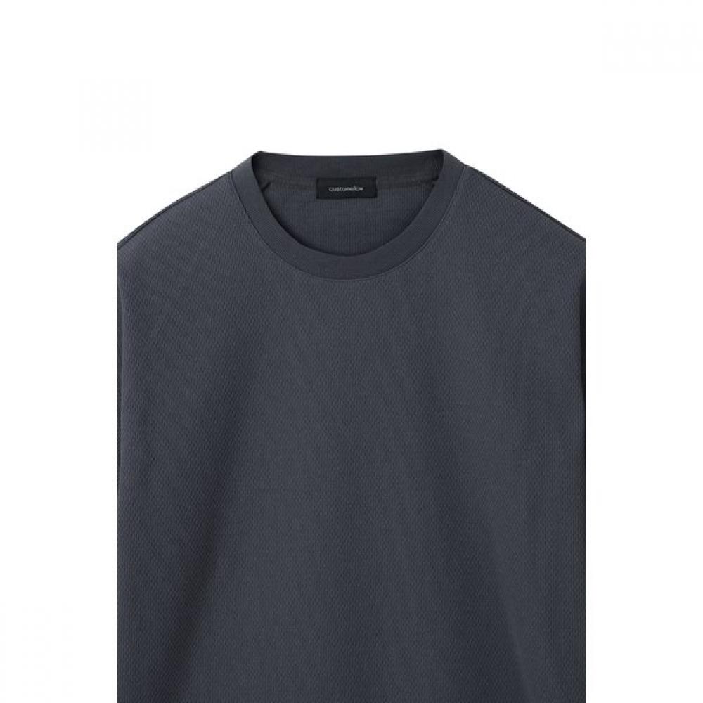 Customellow Gray STring T shirT cwTam25431gyx