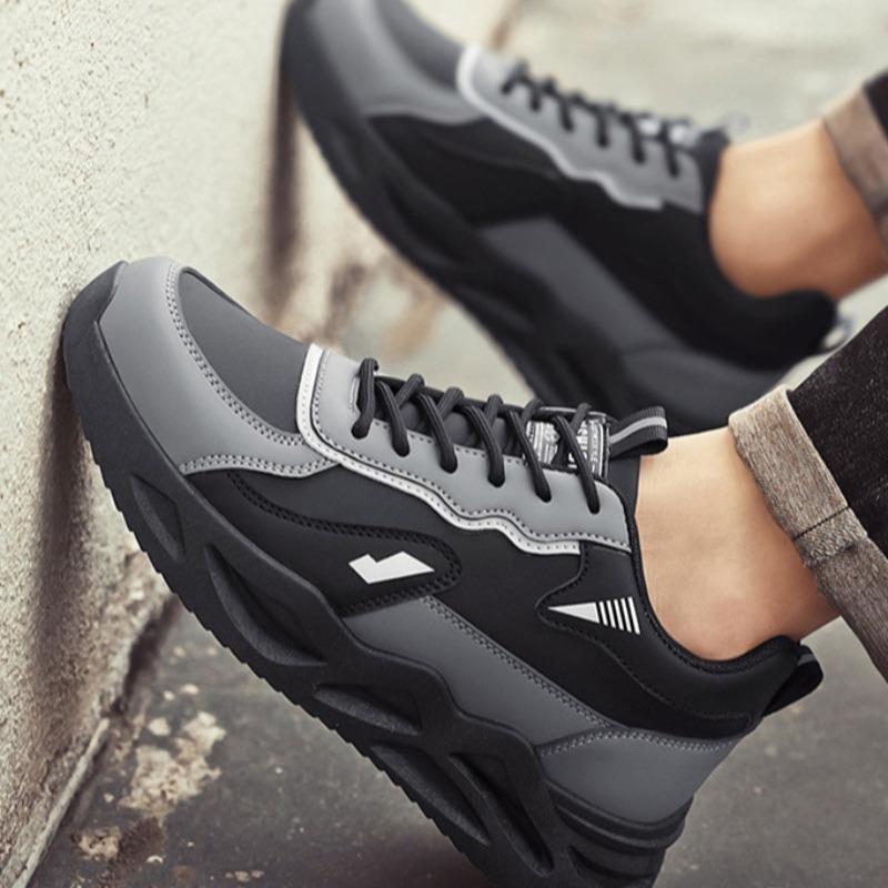 Quality Men Sport Running Shoes 2025 New Breathable Leather Casual Shoes Training Shoe Fashion No Slip Hiking Sneaker Zapatillas