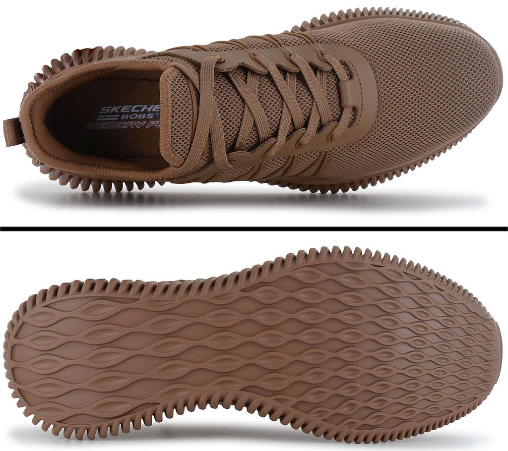 Skechers BOBS GEO - Men's Sneakers Vegan Shoes Brown 118171-CSNT ORIGINAL