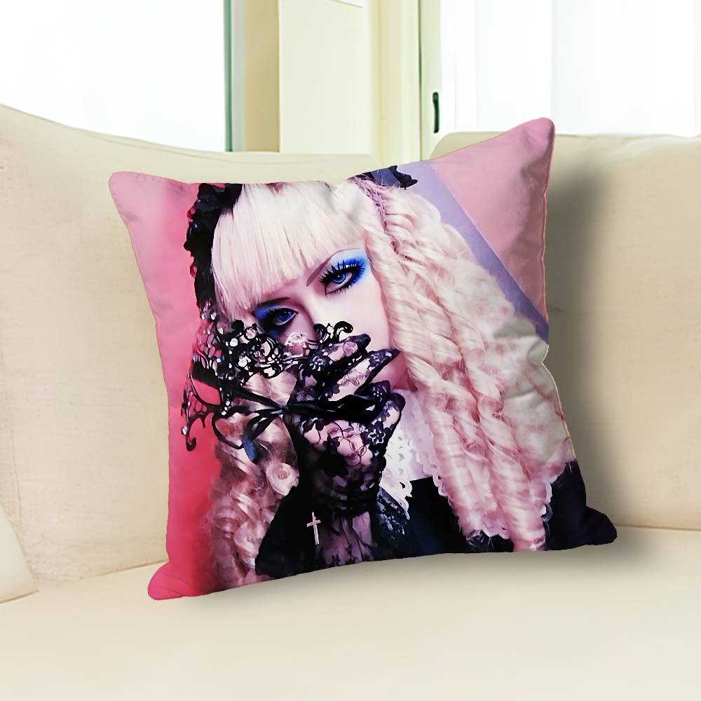M-Mana Gothic M-Malice Mizer Various Sizes Square Pillow Case For Car Home Bedchamber Decor Custom Valentine gift