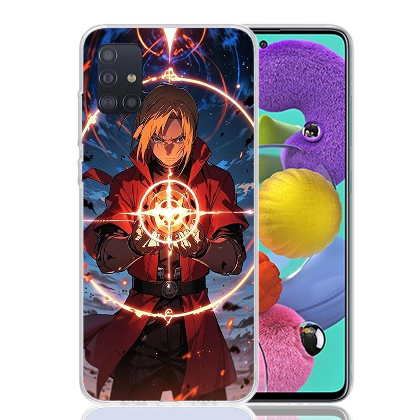 Anime F-ullmetal A-Alchemist Phone Case For Samsung Galaxy A52 A32 A22 A12 A02S A50S A30S A51 A31 AA71 Note 20 Ultra 10 S10 Plus