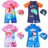 Girls' Summer One-Piece Swimsuit - Professional Hot Spring Swimwear for Kids