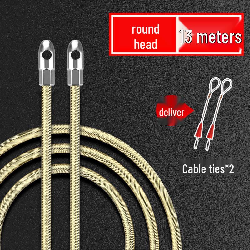 Universal Steel Wire Pipe Threading Tool - Manual Spring Head Electrician Puller