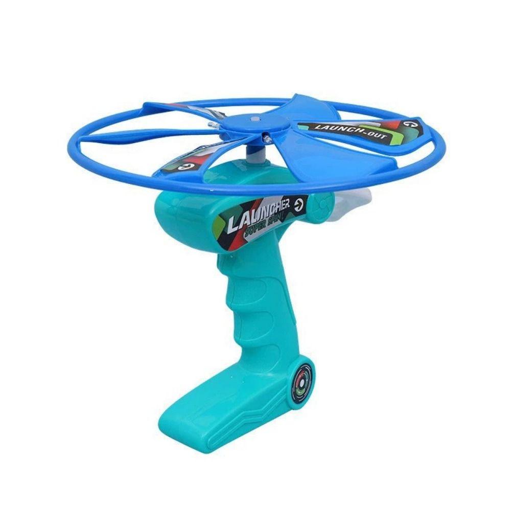 Atmosphere Prop Ripcord Sky Spin Toys Launcher Spinner Dragonfly Toy Pull Flying Ripcord  Outdoor