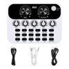 HY Digital Mini Live Sound Card, Audio Interface Phone Broadcast Recording Podcast Mixer Suitable For Online Sing Voice Changer