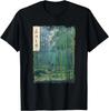 Japanese Bamboo Grove Woodblock Art Spiritual Nature Vintage T-Shirt