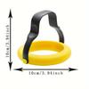 2pcs Frying Egg Mold, Circular Egg Cooker Ring with Heat-Resistant Handle, Silicone Egg Ring for Frying Eggs, Breakfast Sandwich Egg Mold