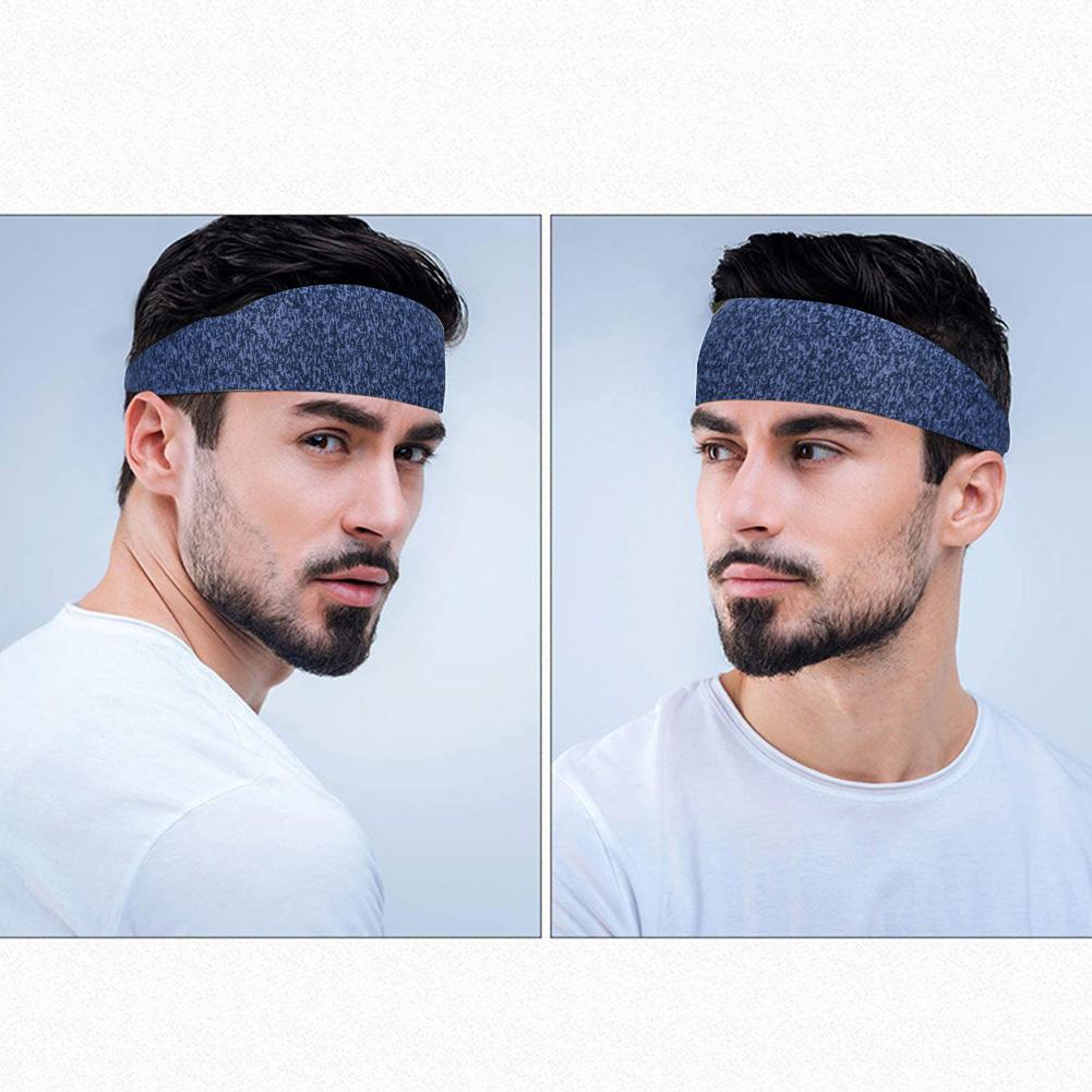 Elastic Headband Quick Dry Sweat Absorption Headdress Breathable Running Head Band for Yoga Running Biking