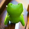Reading Frog Ornament Synthetic Resin Figurine Leisure Holiday Animal Sculpture Outdoor Indoor Shelves Table Decoration