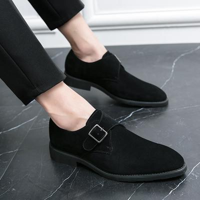 Fashion New Leather Men Casual Shoes Breathable Business Office Shoes for Men Driving Luxury Brand Slip-On Suede Gentleman Leather Shoes