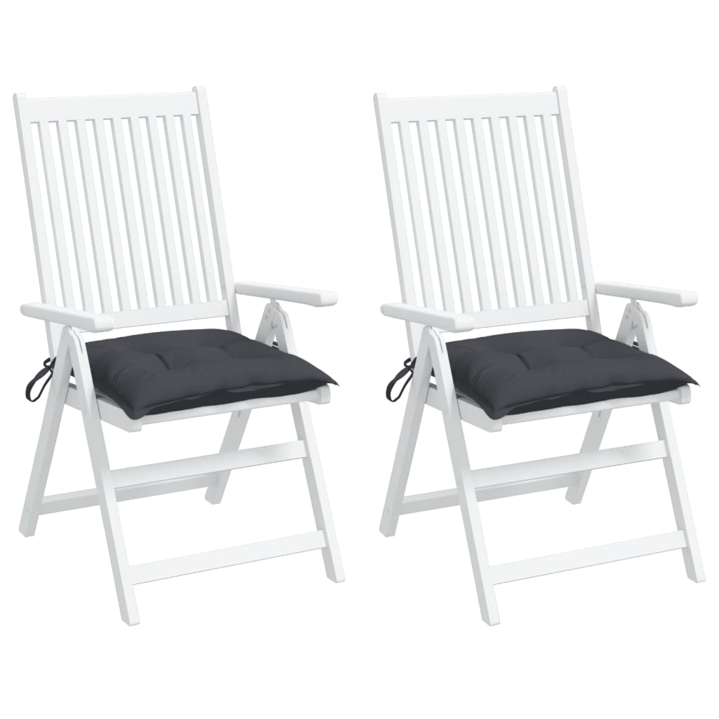 Chair Cushion 2 Pcs Anthracite 50 X 50 X 7 Cm Oxford Fabric