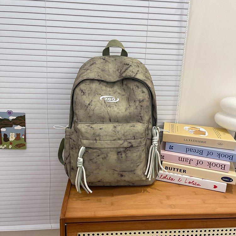 Schoolbag Japanese Simple Fashion High Value Large Capacity Commuter Versatile Schoolbag Junior High School High School Student Backpack