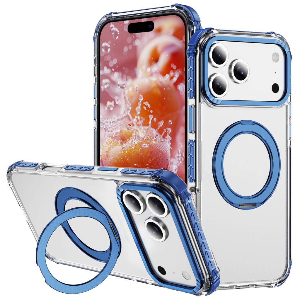 For iPhone 17 Pro Case Compatible with MagSafe Airbag Anti Drop TPU+PC Clear Phone Cover