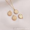 14K Gold-Filled Zirconia Fu Character Pendant for Necklace, Bracelet, Earring, or Charm