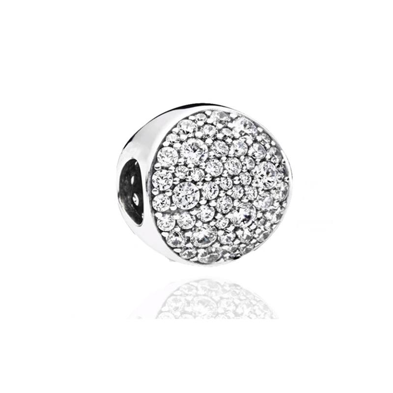 Sparkling Pavé & Star Clear Cerise Pink Sea Green Dark Blue Charm Beads Fit Original Bracelets Diy Women Jewelry Gifts