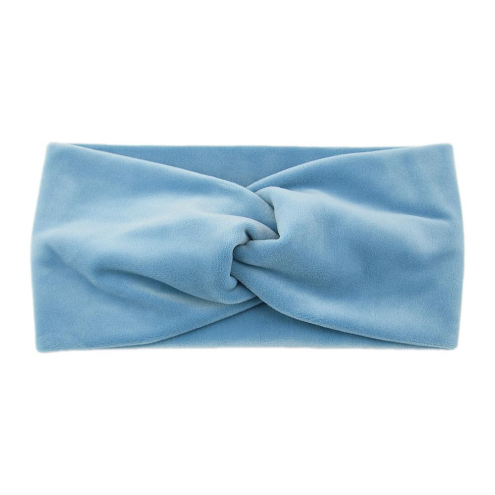 New Winter Simple Cross Headband For Women Handmade Solid Color Elastic Knot Turban Bandage Yoga Hair Accessories