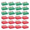 24Pcs 3D Christmas Cookie Storage Case Handmade Gift Boxes for Holiday Treats Decorative Biscuits Packaging Box