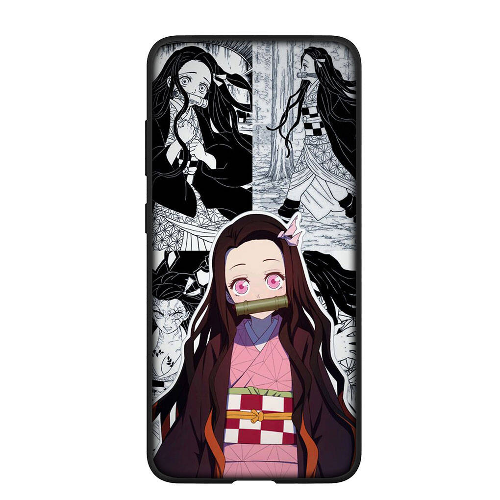 Phone Case for iPhone 17 16 15 Plus XR Huawei P30 P20 Lite Redmi Note 14 12 11 13 Pro Max OPPO A60 A80 A40 A18 A38 Kokushibo Nezuko Demon Slayer Cover