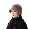 Hat Female Winter Velvet Thickened Mother Hat Old Lady The Elderly Cold Warm Windproof Knitted Wool Basin Hat