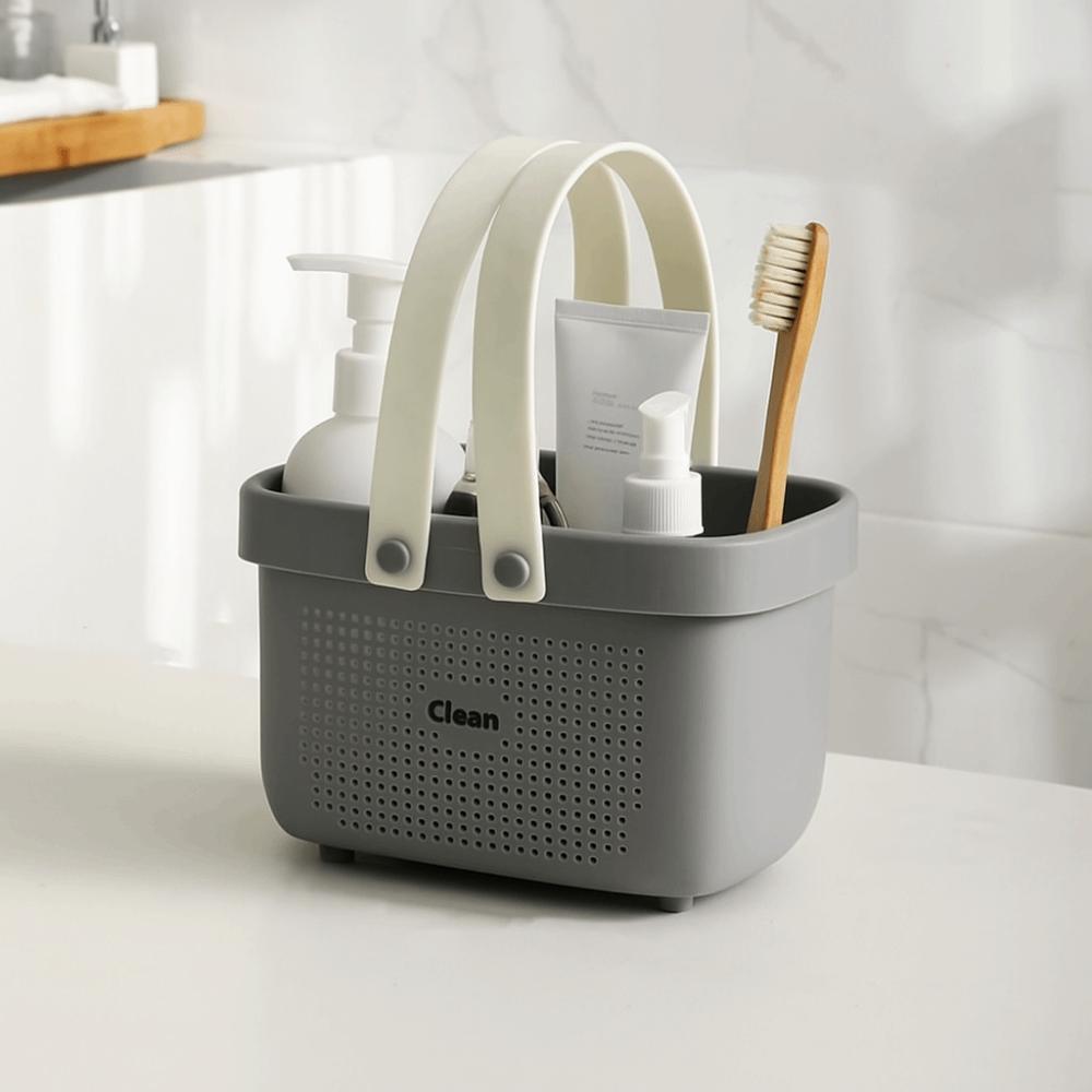 Portable Multifunctional Bath Toiletry Bag Large Capacity Creative Shower Storage Basket Wash Bag Hollow Picnic Tote Bag Pool