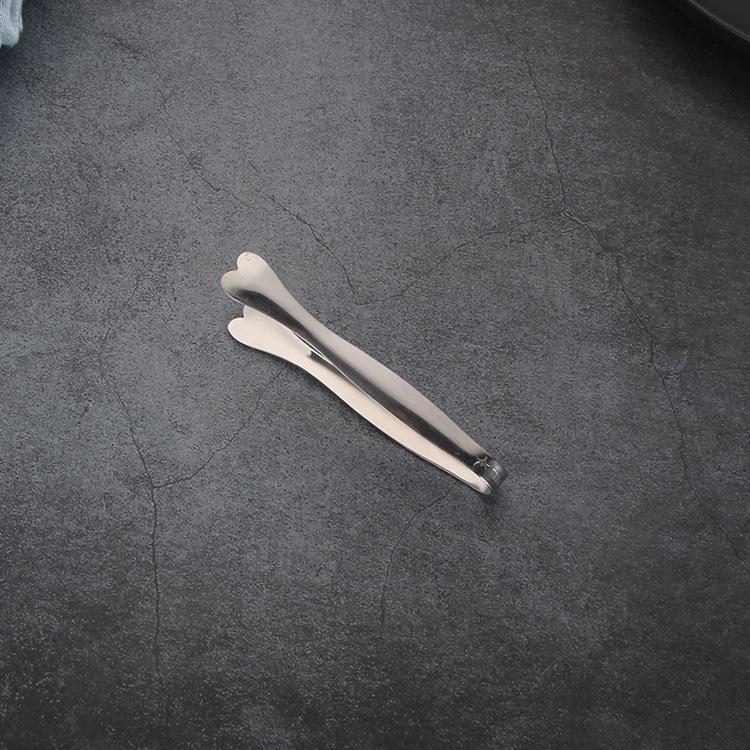 Creative, Stainless Steel, Heart-shaped Clip, Ice Skating Clip, Stainless Steel, Mini Food Clip, Fruit Clip, Nut Clip