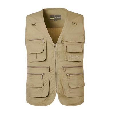 Men's Multi-Pocket Loose Vest for Outdoor Fishing & Photography - Plus Size, Casual Summer 