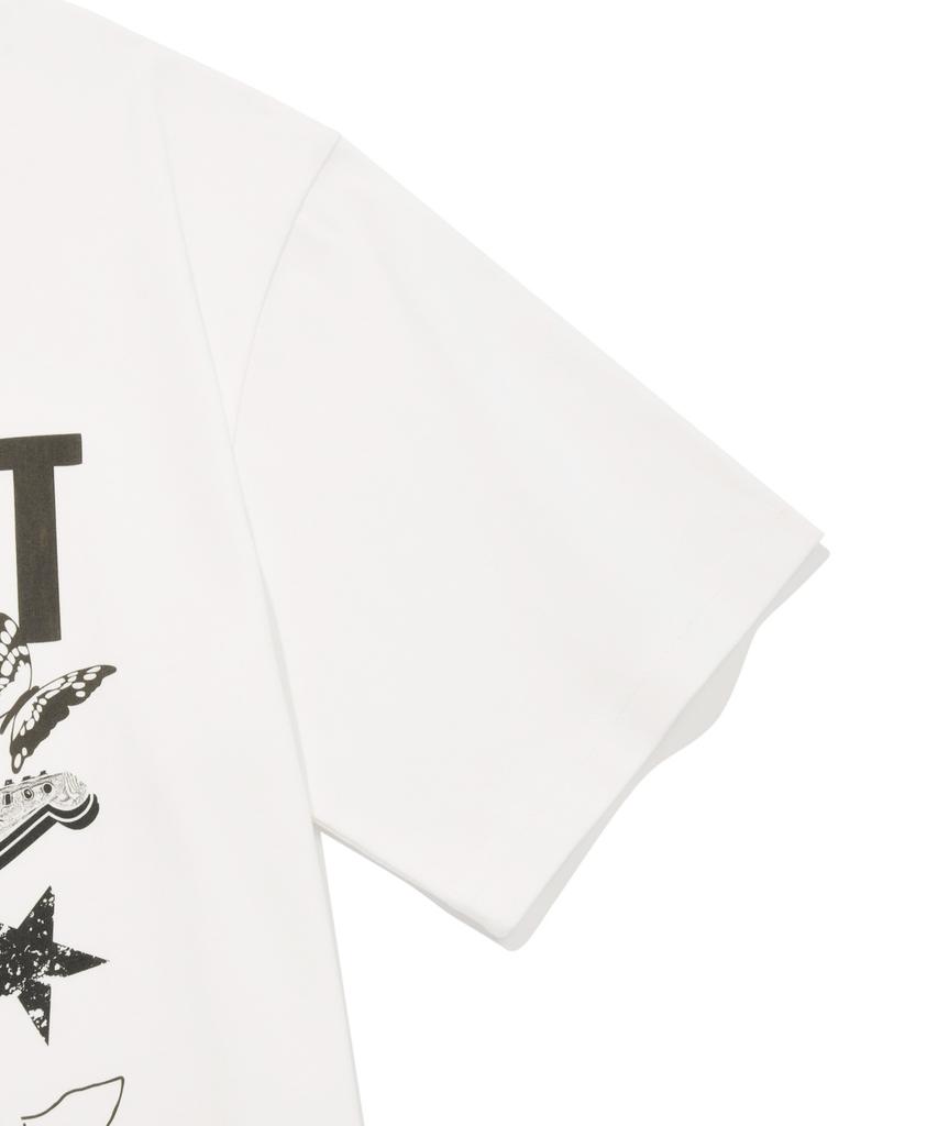 FALLETT Rock Star Nero Short Sleeve Tee White
