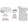There Is Stock,Fast Delivery.Feed Dog #179891 Needle Plate #312777 For Singer 2502,2503,2504,2505,2515,2517,2530,2543