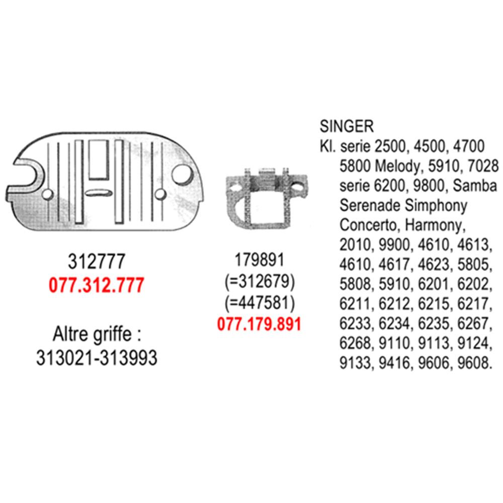 There Is Stock,Fast Delivery.Feed Dog #179891 Needle Plate #312777 For Singer 2502,2503,2504,2505,2515,2517,2530,2543