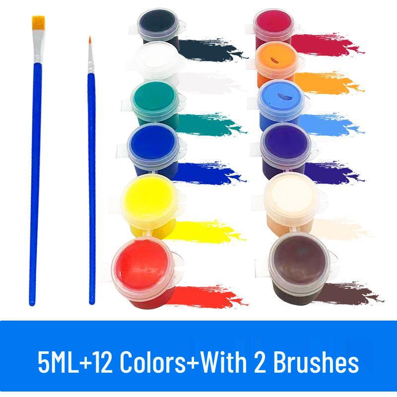 Acrylic Highlight Paint Set: 12 Colors for DIY Plaster Doll Graffiti and Children's Painting